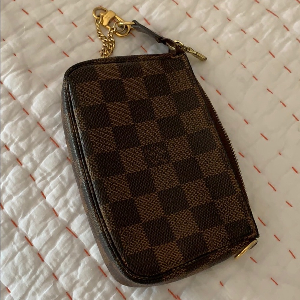 Louis Vuitton leather wristlet